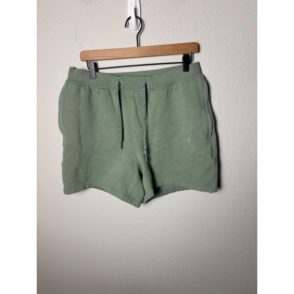 Lululemon Steady State Classic Fit Sweatshorts Green Mens Large LM7BD4S
